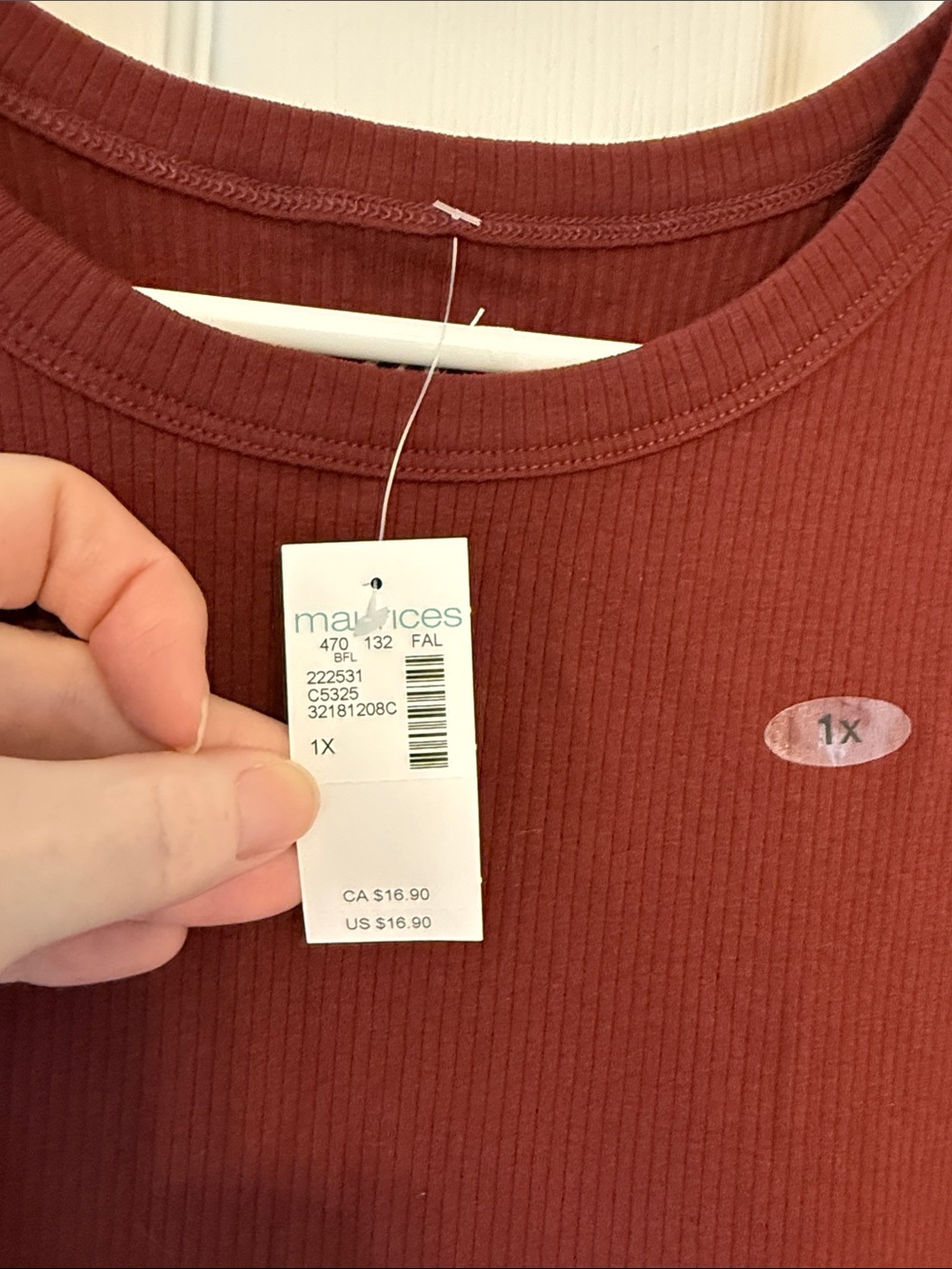 Maurices Ribbed Tank Top - Picture 2 of 2